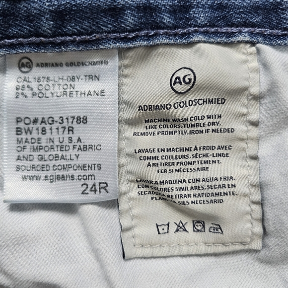 AG-ED DENIM ADRIANO GOLDSCHMIED "The Ex-boyfriend slim" Slouchy slim, size 24 - Picture 11 of 12